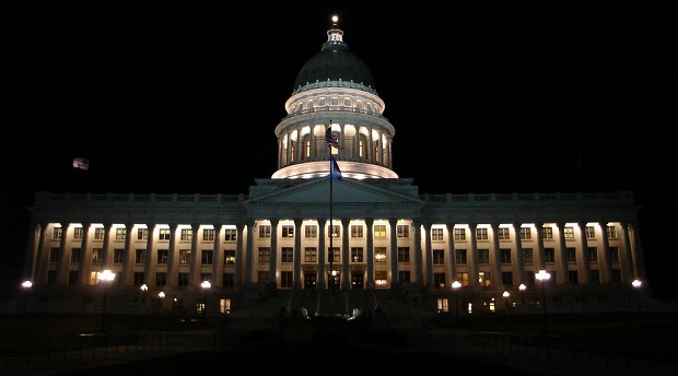 The Capitol at night